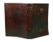 Two Red Stone  Embossed Leather 120 Page Unlined Journal with Clasp C - lock New Handmade Leather Note bok